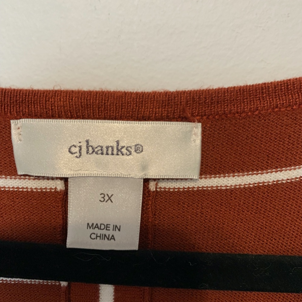 C J BANKS ROUND NECK RAYON SWEATER SIZE 3X - Picture 2 of 7